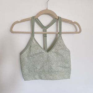 Workout Top Bra | Green White